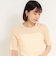 シアー配色トリミング半袖Tシャツ