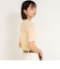 シアー配色トリミング半袖Tシャツ