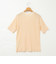 シアー配色トリミング半袖Tシャツ