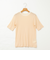 シアー配色トリミング半袖Tシャツ