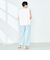 《セットアップ対応》ツイルキーネックブラウス