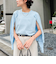 《アンサンブル対応/手洗い可能》綿ポリポケ付きCクルーネックカーディガン