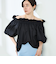 タフタオフショル2WAYブラウス