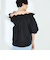 タフタオフショル2WAYブラウス