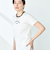 シルケット天竺衿配色ロゴTシャツ