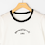 シルケット天竺衿配色ロゴTシャツ