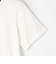 シルケット天竺衿配色ロゴTシャツ