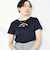 シルケット天竺衿配色ロゴTシャツ