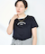 シルケット天竺衿配色ロゴTシャツ