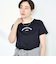 シルケット天竺衿配色ロゴTシャツ