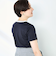 シルケット天竺衿配色ロゴTシャツ
