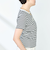 シルケット天竺衿配色ロゴTシャツ