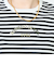 シルケット天竺衿配色ロゴTシャツ