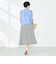《セットアップ対応》撥水ストレッチタフタタックブラウス
