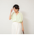 割繊Vネックブラウス