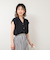 割繊Vネックブラウス