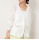《手洗い可能》綿混シアーVネックカーディガン