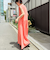 撥水ストレッチタフタギャザーワンピース