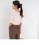 《手洗い可能》ベーシック半袖ニット