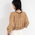 シアーフロッキードットクルーネックカーディガン