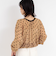 シアーフロッキードットクルーネックカーディガン