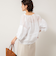 ◇【WEB限定カラーあり】シアーラミー袖バルーンブラウス