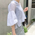 ◇【WEB限定カラーあり】シアーラミー袖バルーンブラウス