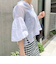 ◇【WEB限定カラーあり】シアーラミー袖バルーンブラウス