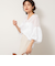 ◇【WEB限定カラーあり】シアーラミー袖バルーンブラウス