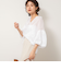 ◇【WEB限定カラーあり】シアーラミー袖バルーンブラウス