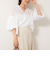 ◇【WEB限定カラーあり】シアーラミー袖バルーンブラウス