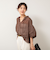 ◇【WEB限定カラーあり】シアーラミー袖バルーンブラウス