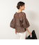 ◇【WEB限定カラーあり】シアーラミー袖バルーンブラウス