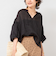 ◇【WEB限定カラーあり】シアーラミー袖バルーンブラウス