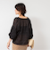 ◇【WEB限定カラーあり】シアーラミー袖バルーンブラウス