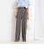ウォッシャブル麻調ドライシャンタンライトワイドパンツ