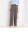 ウォッシャブル麻調ドライシャンタンライトワイドパンツ