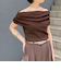 ◇【WEB限定カラーあり】《手洗い可能》シアーオフショルプルオーバーニット