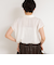 裾リブサテンシフォンフレンチシャツ