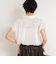 裾リブサテンシフォンフレンチシャツ