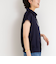 裾リブサテンシフォンフレンチシャツ