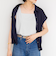 裾リブサテンシフォンフレンチシャツ