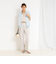 裾リブサテンシフォンフレンチシャツ