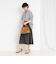 ウォッシャブル麻調フレアスカート
