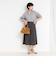 ウォッシャブル麻調フレアスカート