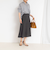 ウォッシャブル麻調フレアスカート