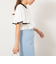 バックサテンフレアスリーブブラウス
