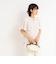 バックサテンフレアスリーブブラウス