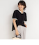 バックサテンフレアスリーブブラウス