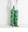 フラワープリントワイドパンツ